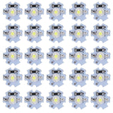 25Pcs 0.5W 5V High Power LED Lamp Bead Light Source Chip with Aluminum PlateCold White Light: 10000K