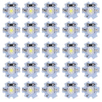25Pcs 0.5W 5V High Power LED Lamp Bead Light Source Chip with Aluminum PlateCold White Light: 10000K