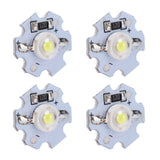 25Pcs 0.5W 5V High Power LED Lamp Bead Light Source Chip with Aluminum PlateCold White Light: 10000K
