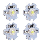 25Pcs 0.5W 5V High Power LED Lamp Bead Light Source Chip with Aluminum PlateCold White Light: 10000K