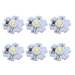 25Pcs 0.5W 5V High Power LED Lamp Bead Light Source Chip with Aluminum PlateCold White Light: 10000K