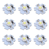 25Pcs 0.5W 5V High Power LED Lamp Bead Light Source Chip with Aluminum PlateCold White Light: 10000K