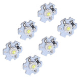 25Pcs 0.5W 5V High Power LED Lamp Bead Light Source Chip with Aluminum PlateCold White Light: 10000K