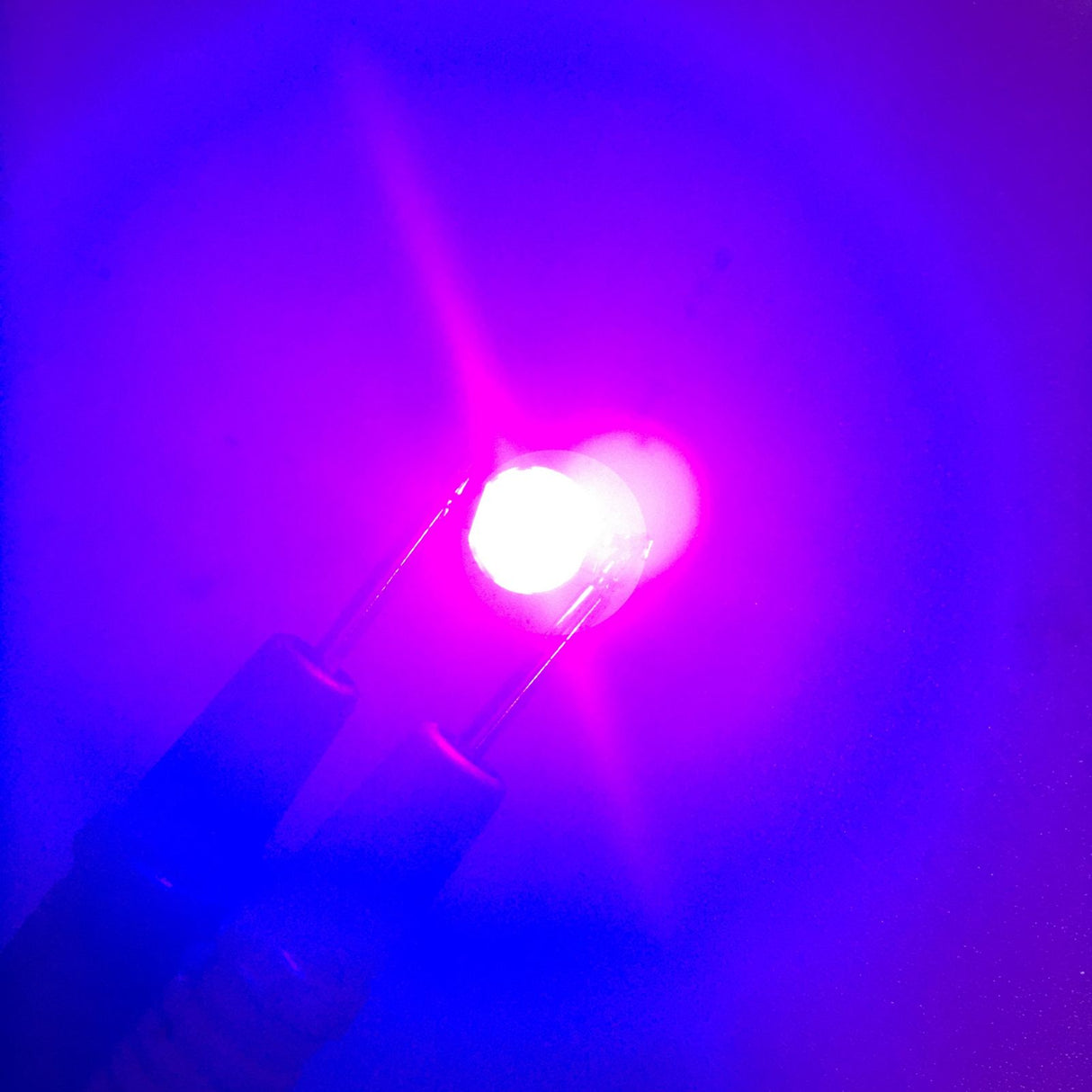 25Pcs 0.5W 5V High Power LED Lamp Bead Light Source Chip with Aluminum PlateUV Purple Light: 395-400NM