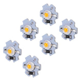 25Pcs 5V LED Chips 200LM 1W High Power LED Lamp Beads for DIY Lighting FixturesYellow Light 588‑590NM - 45-Degree Angle