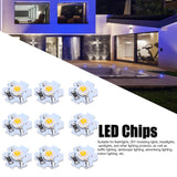 25Pcs 5V LED Chips 200LM 1W High Power LED Lamp Beads for DIY Lighting FixturesYellow Light 588‑590NM - Extra Image