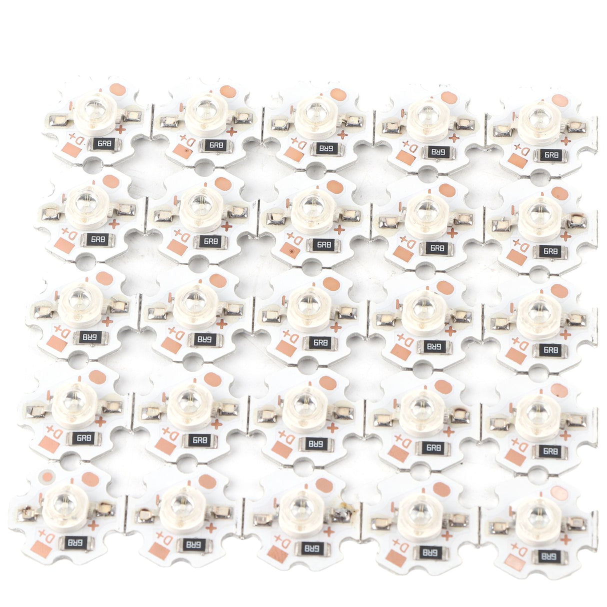 25Pcs 5V LED Chips 200LM 1W High Power LED Lamp Beads for DIY Lighting FixturesBlue Light 455‑460NM