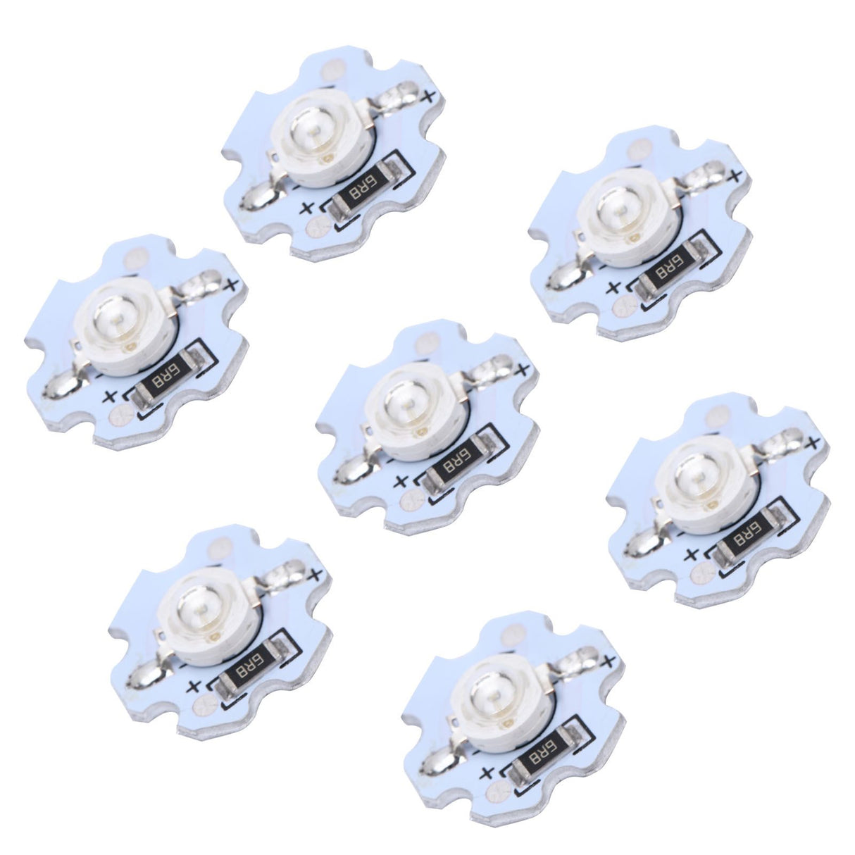 25Pcs 5V LED Chips 200LM 1W High Power LED Lamp Beads for DIY Lighting FixturesBlue Light 455‑460NM