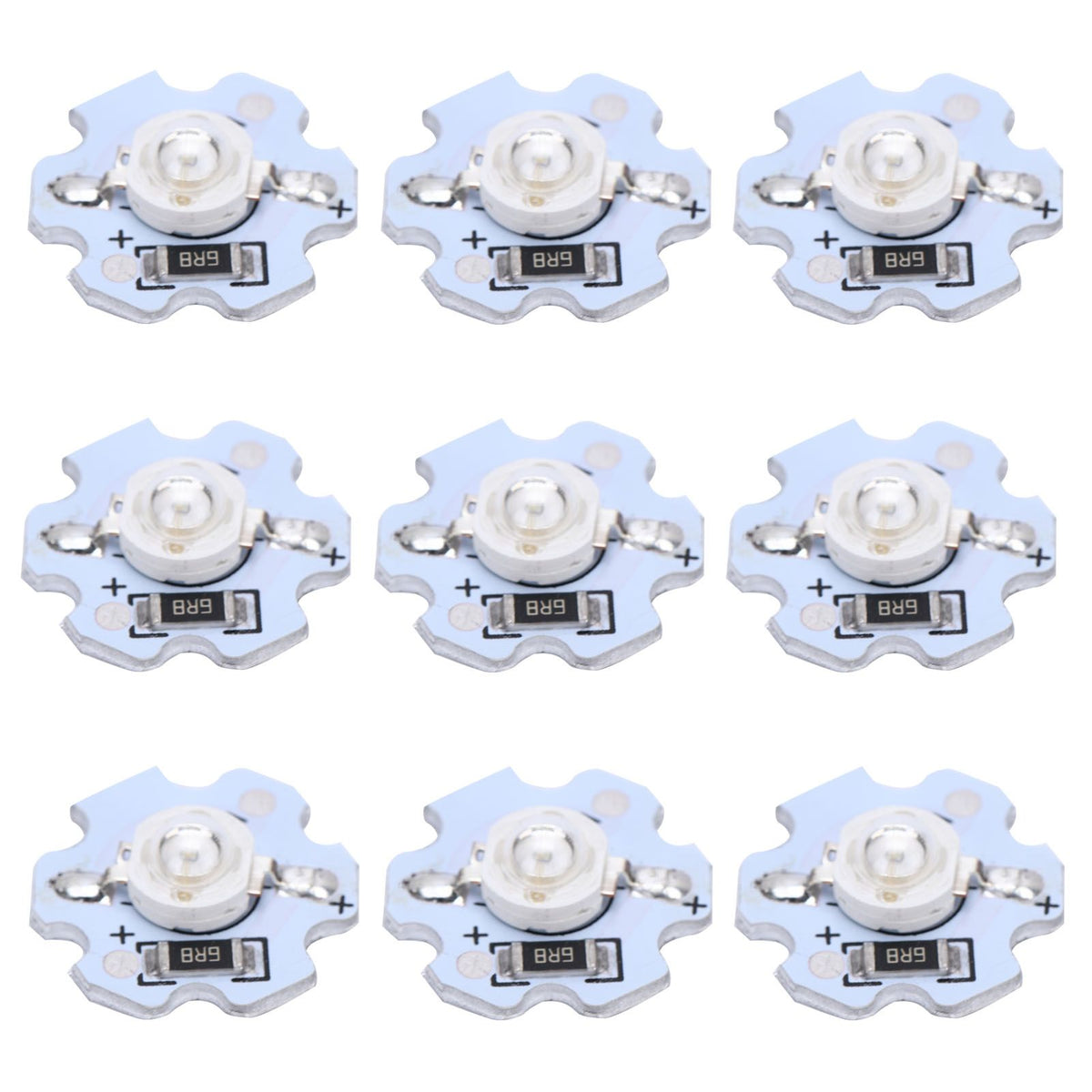 25Pcs 5V LED Chips 200LM 1W High Power LED Lamp Beads for DIY Lighting FixturesBlue Light 455‑460NM