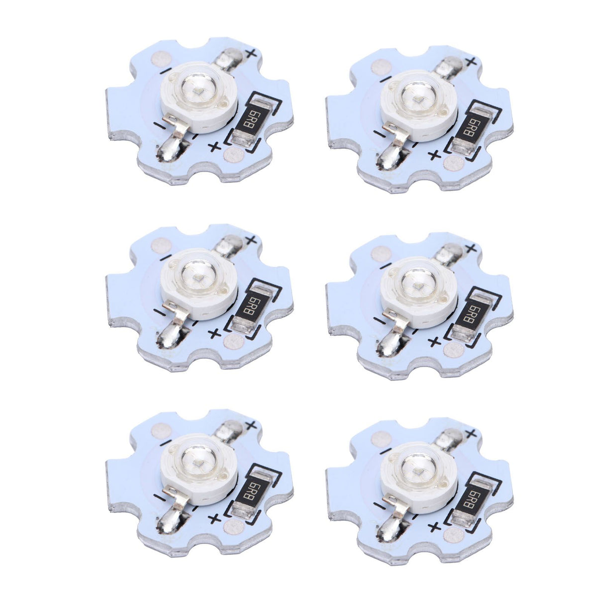 25Pcs 5V LED Chips 200LM 1W High Power LED Lamp Beads for DIY Lighting FixturesBlue Light 455‑460NM