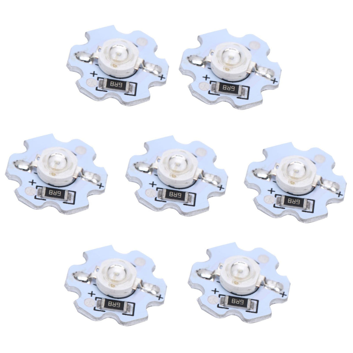 25Pcs 5V LED Chips 200LM 1W High Power LED Lamp Beads for DIY Lighting FixturesBlue Light 455‑460NM