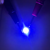 25Pcs 5V LED Chips 200LM 1W High Power LED Lamp Beads for DIY Lighting FixturesBlue Light 455‑460NM