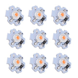 25Pcs 5V LED Chips 200LM 1W High Power LED Lamp Beads for DIY Lighting FixturesPink Light 380‑840NM - Front View