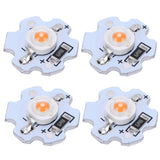 25Pcs 5V LED Chips 200LM 1W High Power LED Lamp Beads for DIY Lighting FixturesPink Light 380‑840NM