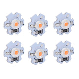 25Pcs 5V LED Chips 200LM 1W High Power LED Lamp Beads for DIY Lighting FixturesPink Light 380‑840NM - Rear View