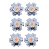 25Pcs 5V LED Chips 200LM 1W High Power LED Lamp Beads for DIY Lighting FixturesPink Light 380‑840NM