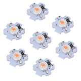 25Pcs 5V LED Chips 200LM 1W High Power LED Lamp Beads for DIY Lighting FixturesPink Light 380‑840NM