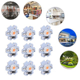 25Pcs 5V LED Chips 200LM 1W High Power LED Lamp Beads for DIY Lighting FixturesPink Light 380‑840NM