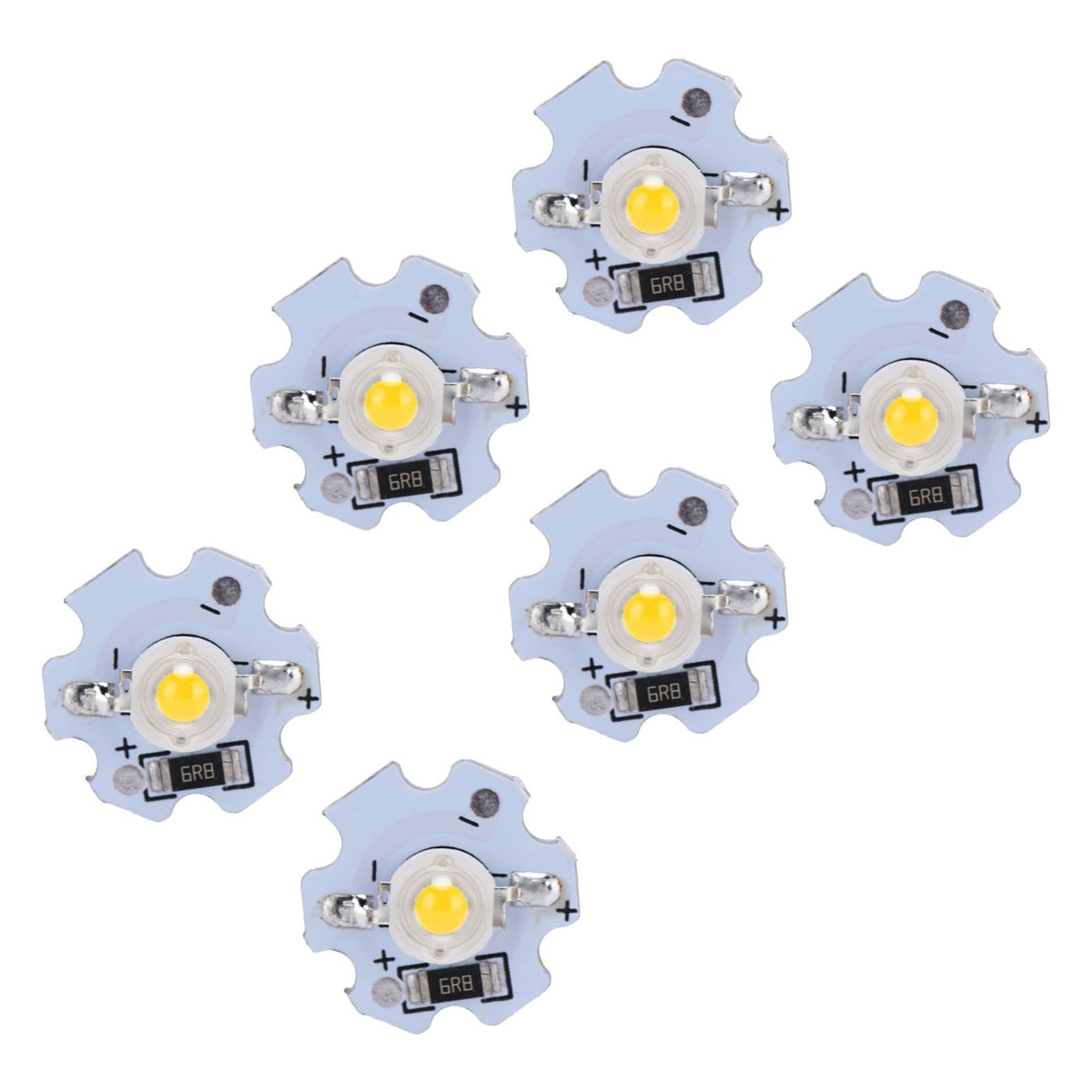 25Pcs 5V LED Chips 200LM 1W High Power LED Lamp Beads for DIY Lighting FixturesWarm White 3000‑3200K