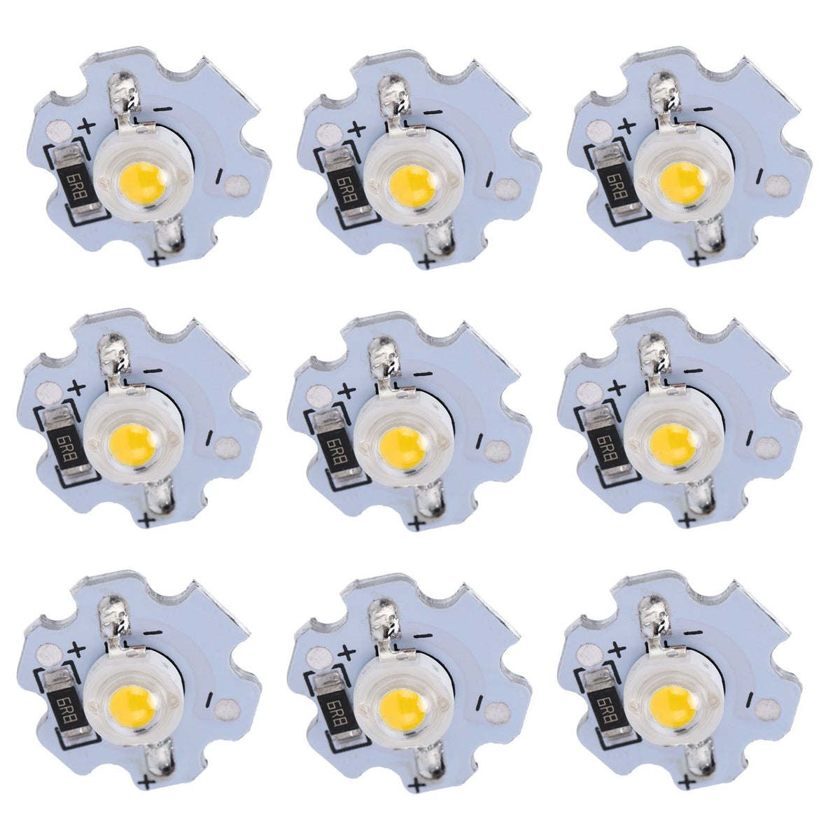25Pcs 5V LED Chips 200LM 1W High Power LED Lamp Beads for DIY Lighting FixturesWarm White 3000‑3200K