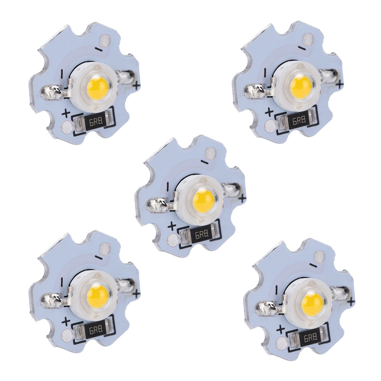 25Pcs 5V LED Chips 200LM 1W High Power LED Lamp Beads for DIY Lighting FixturesWarm White 3000‑3200K