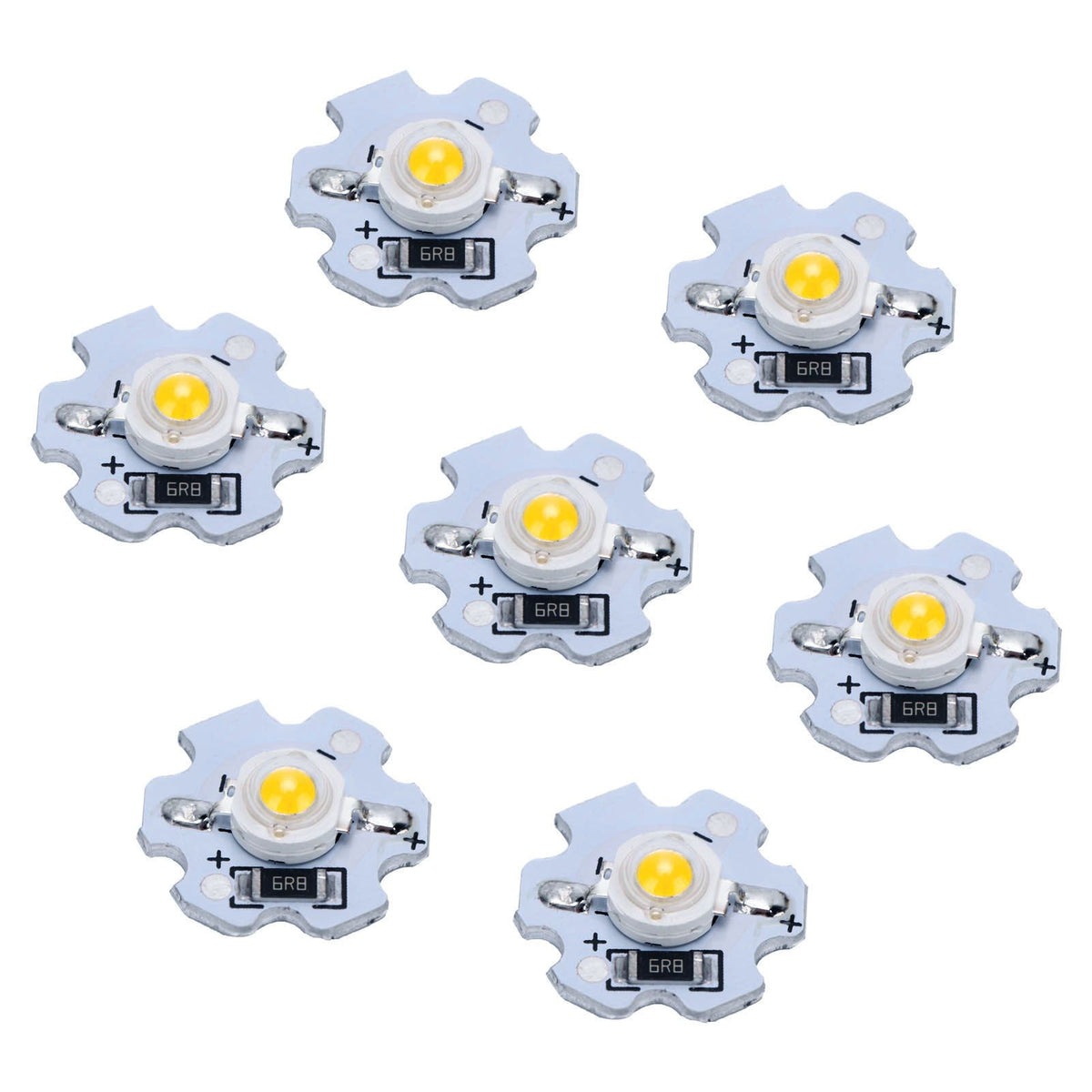 25Pcs 5V LED Chips 200LM 1W High Power LED Lamp Beads for DIY Lighting FixturesWarm White 3000‑3200K