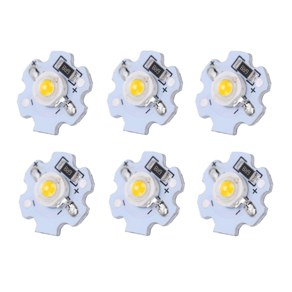25Pcs 5V LED Chips 200LM 1W High Power LED Lamp Beads for DIY Lighting FixturesWarm White 3000‑3200K