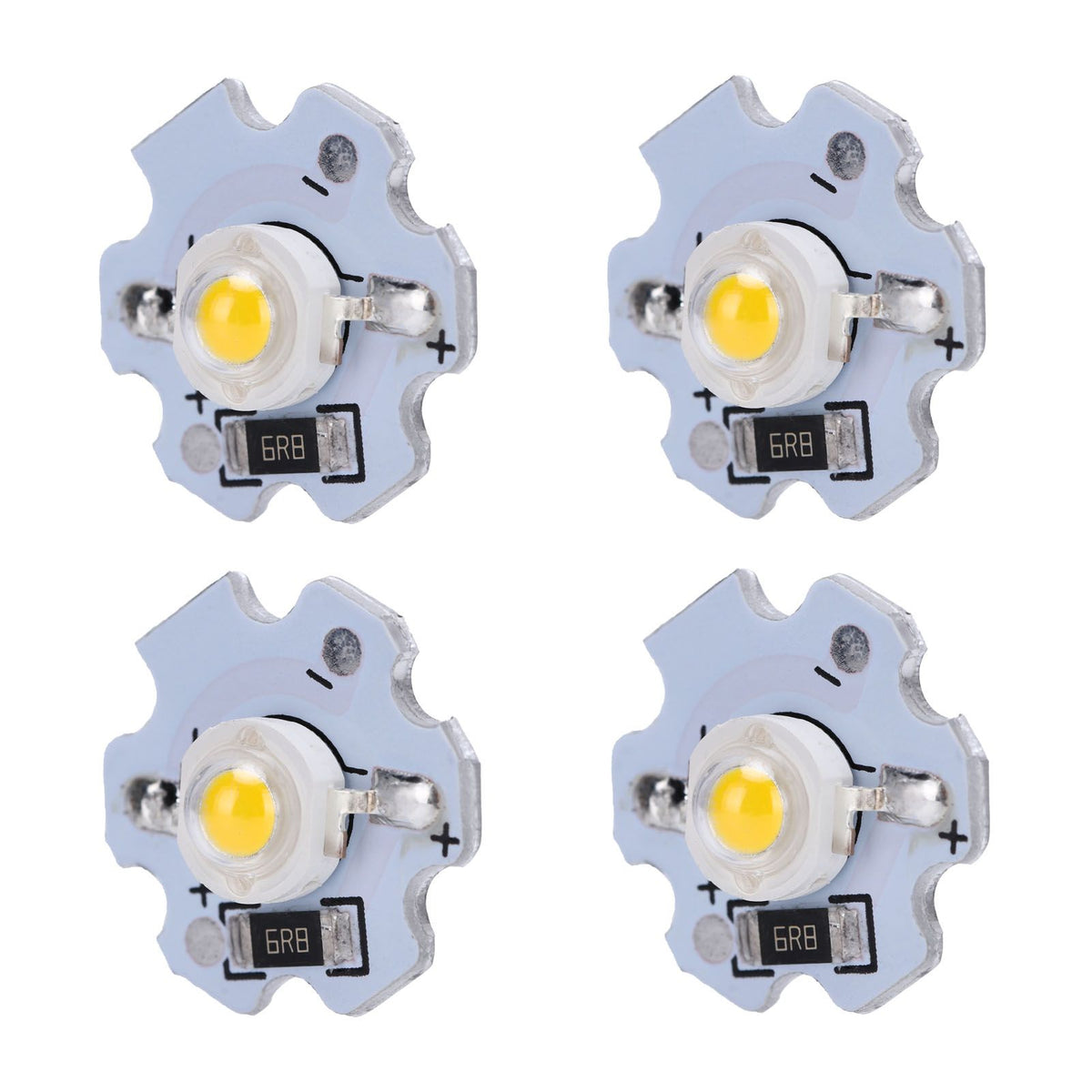 25Pcs 5V LED Chips 200LM 1W High Power LED Lamp Beads for DIY Lighting FixturesWarm White 3000‑3200K
