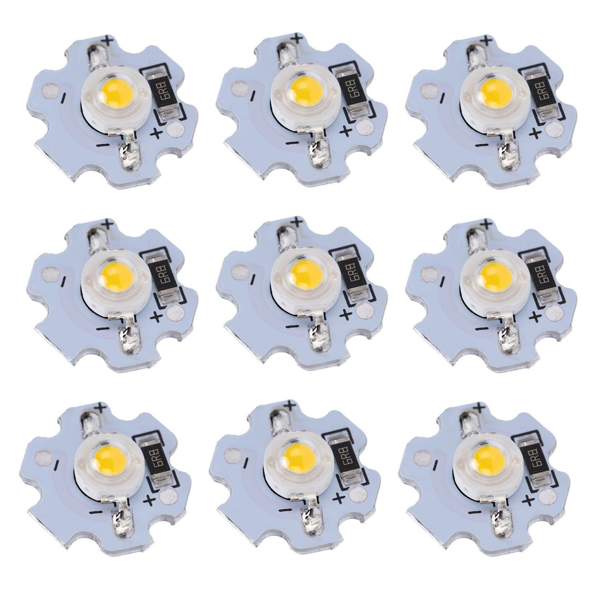 25Pcs 5V LED Chips 200LM 1W High Power LED Lamp Beads for DIY Lighting FixturesWarm White 3000‑3200K