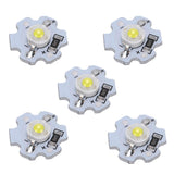 25Pcs 5V LED Chips 200LM 1W High Power LED Lamp Beads for DIY Lighting FixturesPure White 6000‑6500K