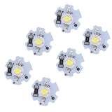 25Pcs 5V LED Chips 200LM 1W High Power LED Lamp Beads for DIY Lighting FixturesPure White 6000‑6500K - Top-Down View