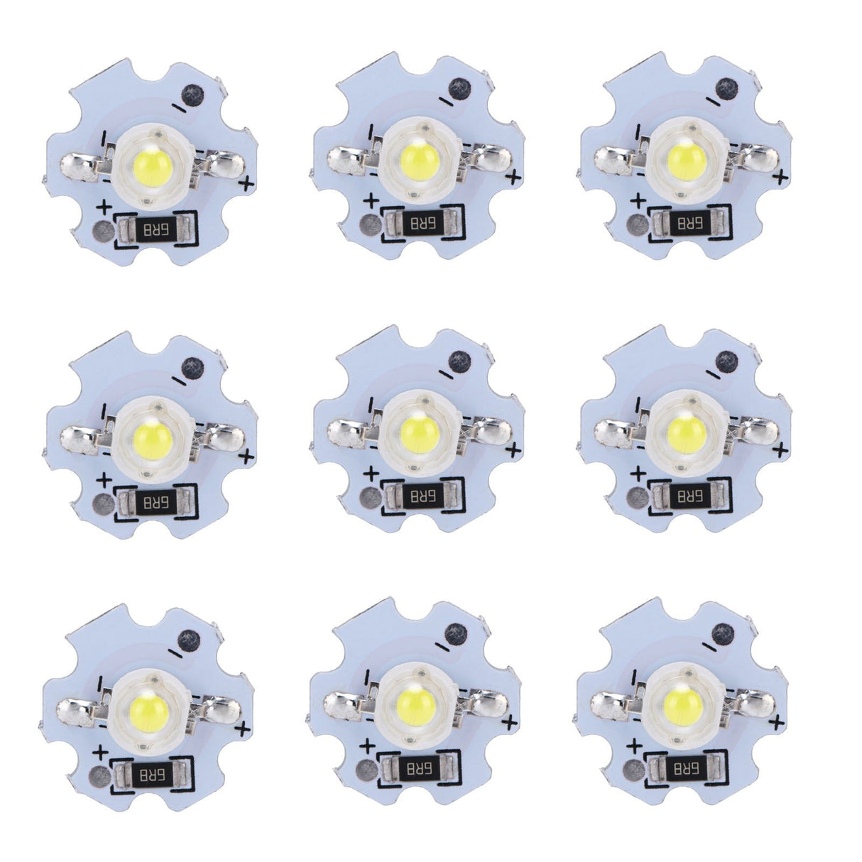25Pcs 5V LED Chips 200LM 1W High Power LED Lamp Beads for DIY Lighting FixturesPure White 6000‑6500K