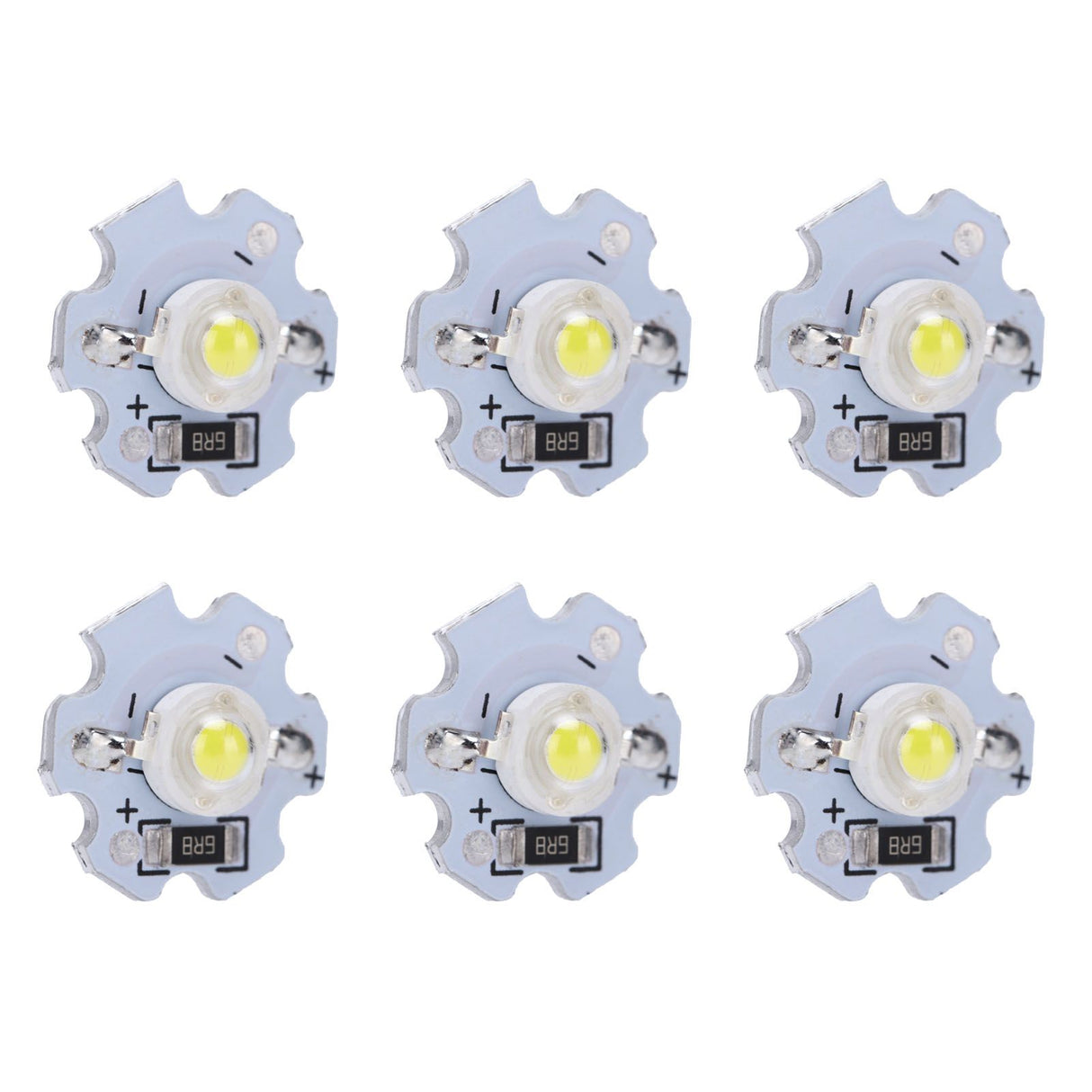 25Pcs 5V LED Chips 200LM 1W High Power LED Lamp Beads for DIY Lighting FixturesPure White 6000‑6500K