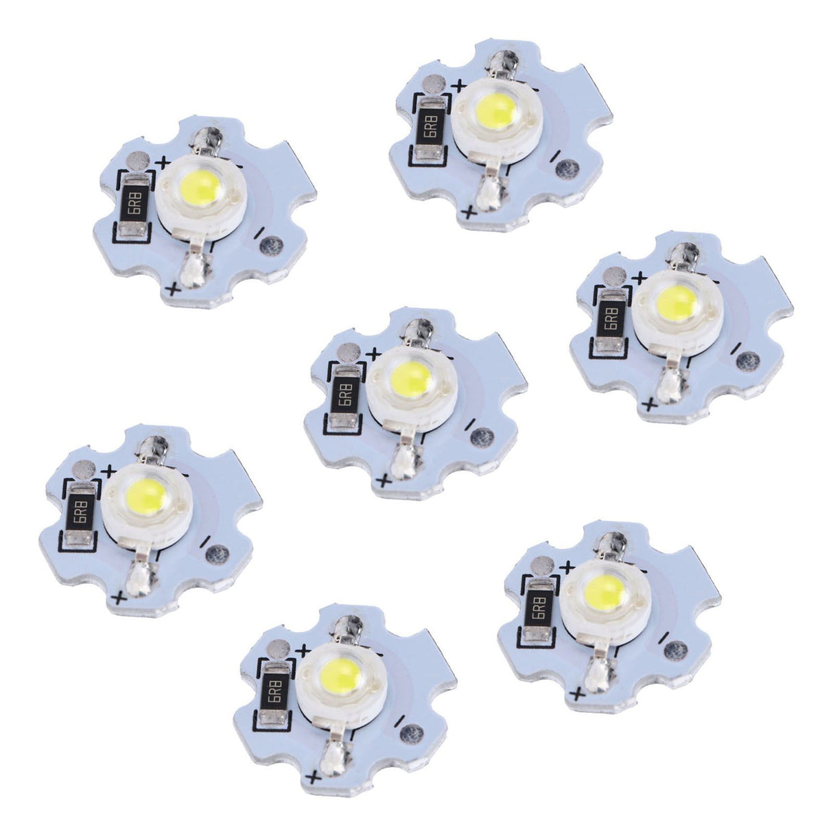 25Pcs 5V LED Chips 200LM 1W High Power LED Lamp Beads for DIY Lighting FixturesPure White 6000‑6500K