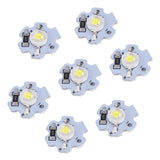 25Pcs 5V LED Chips 200LM 1W High Power LED Lamp Beads for DIY Lighting FixturesPure White 6000‑6500K