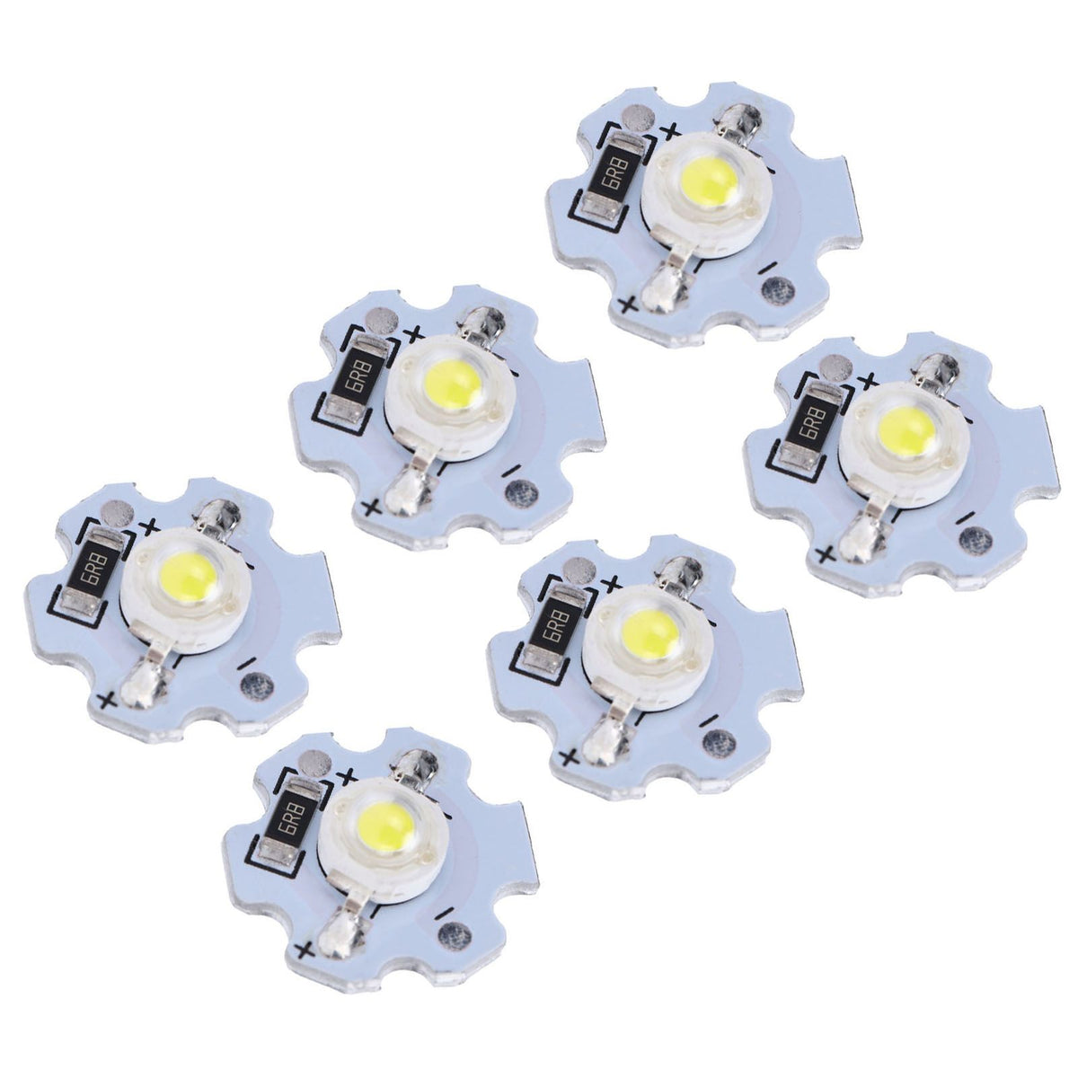 25Pcs 5V LED Chips 200LM 1W High Power LED Lamp Beads for DIY Lighting FixturesPure White 6000‑6500K