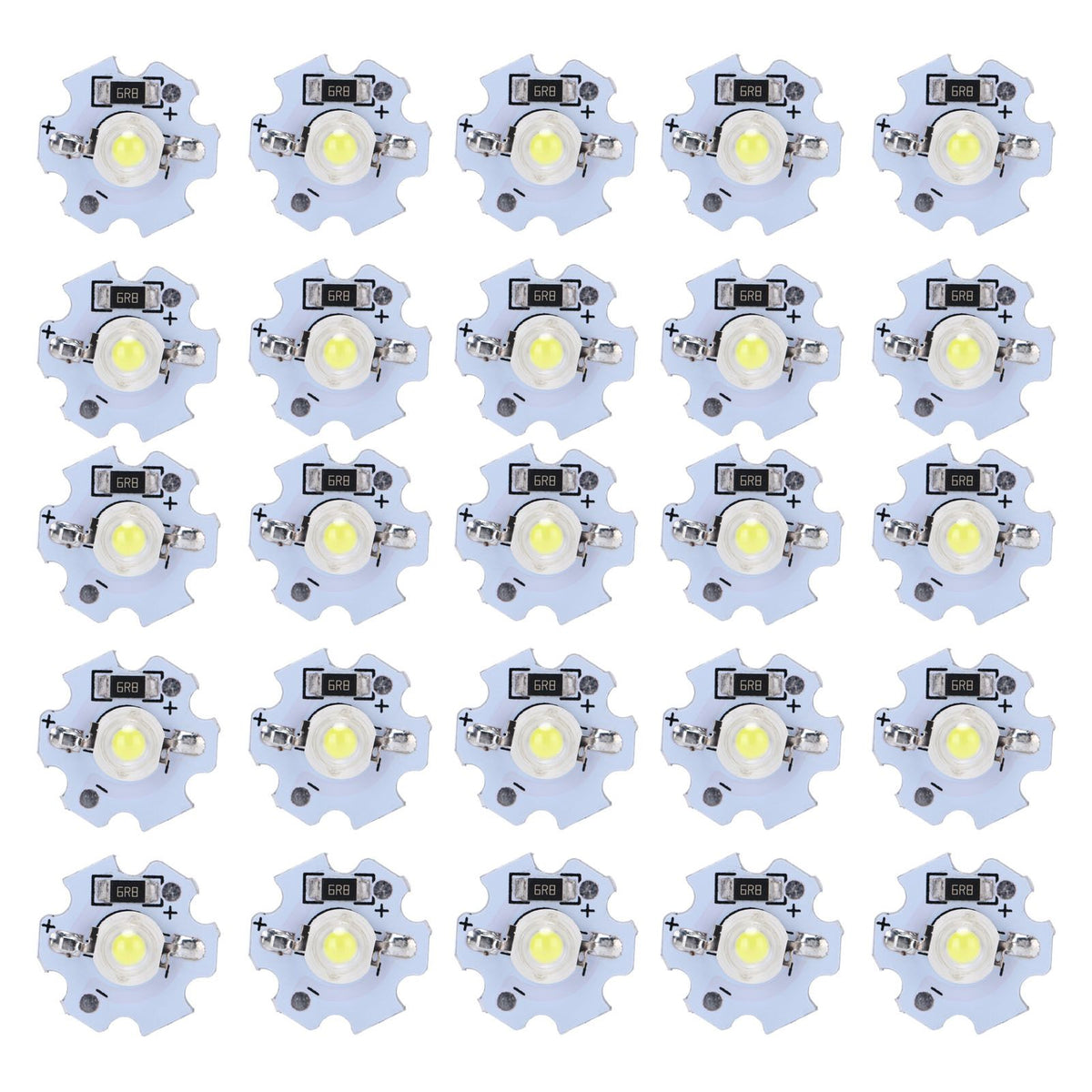 25Pcs 5V LED Chips 200LM 1W High Power LED Lamp Beads for DIY Lighting FixturesCold White 10000K