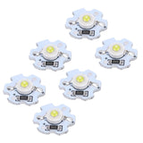 25Pcs 5V LED Chips 200LM 1W High Power LED Lamp Beads for DIY Lighting FixturesCold White 10000K - Top-Down View
