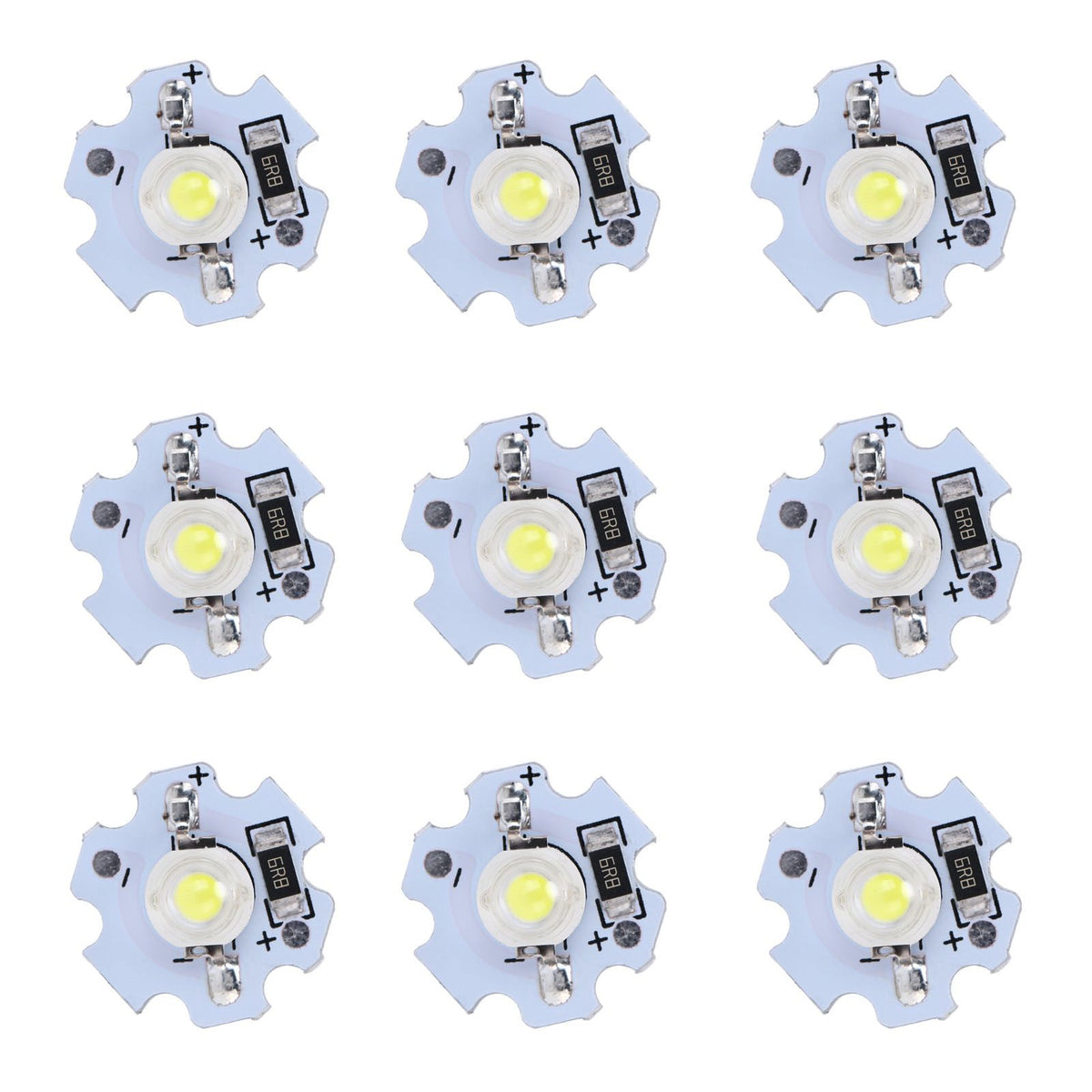 25Pcs 5V LED Chips 200LM 1W High Power LED Lamp Beads for DIY Lighting FixturesCold White 10000K