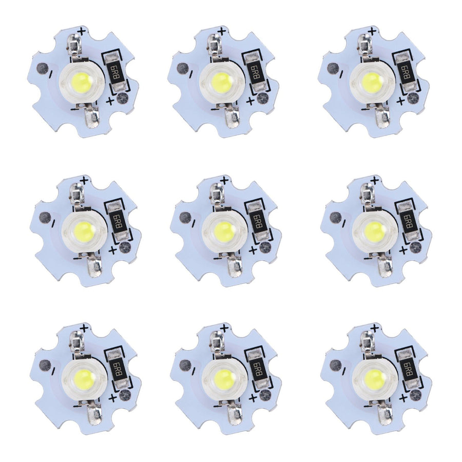 25Pcs 5V LED Chips 200LM 1W High Power LED Lamp Beads for DIY Lighting FixturesCold White 10000K