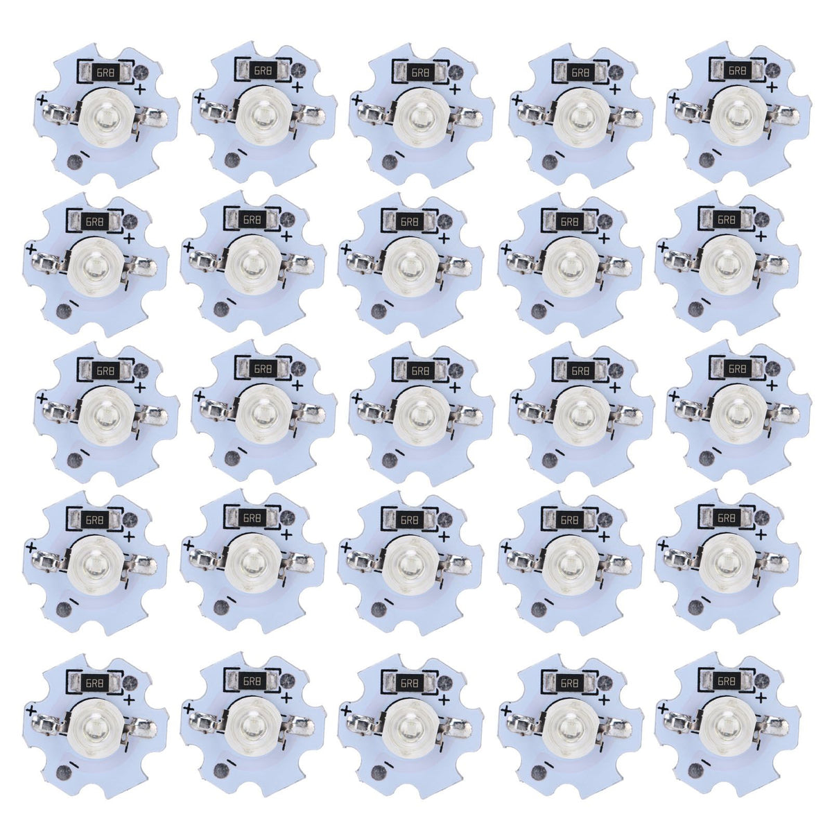 25Pcs 5V LED Chips 200LM 1W High Power LED Lamp Beads for DIY Lighting FixturesUV Light 395‑400NM