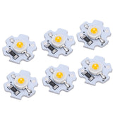 25Pcs 5V LED Chips 200LM 3W High Power LED Lamp Beads for DIY Lighting FixturesYellow Light 588‑590NM - Top-Down View
