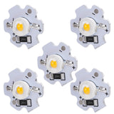 25Pcs 5V LED Chips 200LM 3W High Power LED Lamp Beads for DIY Lighting FixturesYellow Light 588‑590NM