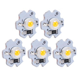 25Pcs 5V LED Chips 200LM 3W High Power LED Lamp Beads for DIY Lighting FixturesYellow Light 588‑590NM