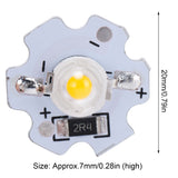 25Pcs 5V LED Chips 200LM 3W High Power LED Lamp Beads for DIY Lighting FixturesYellow Light 588‑590NM