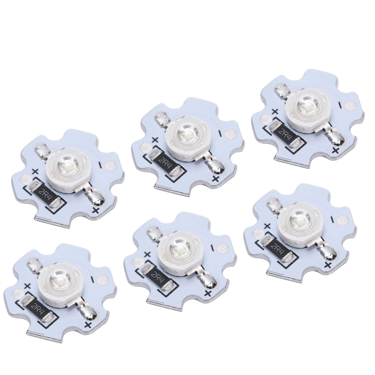 25Pcs 5V LED Chips 200LM 3W High Power LED Lamp Beads for DIY Lighting FixturesBlue Light 455‑460NM