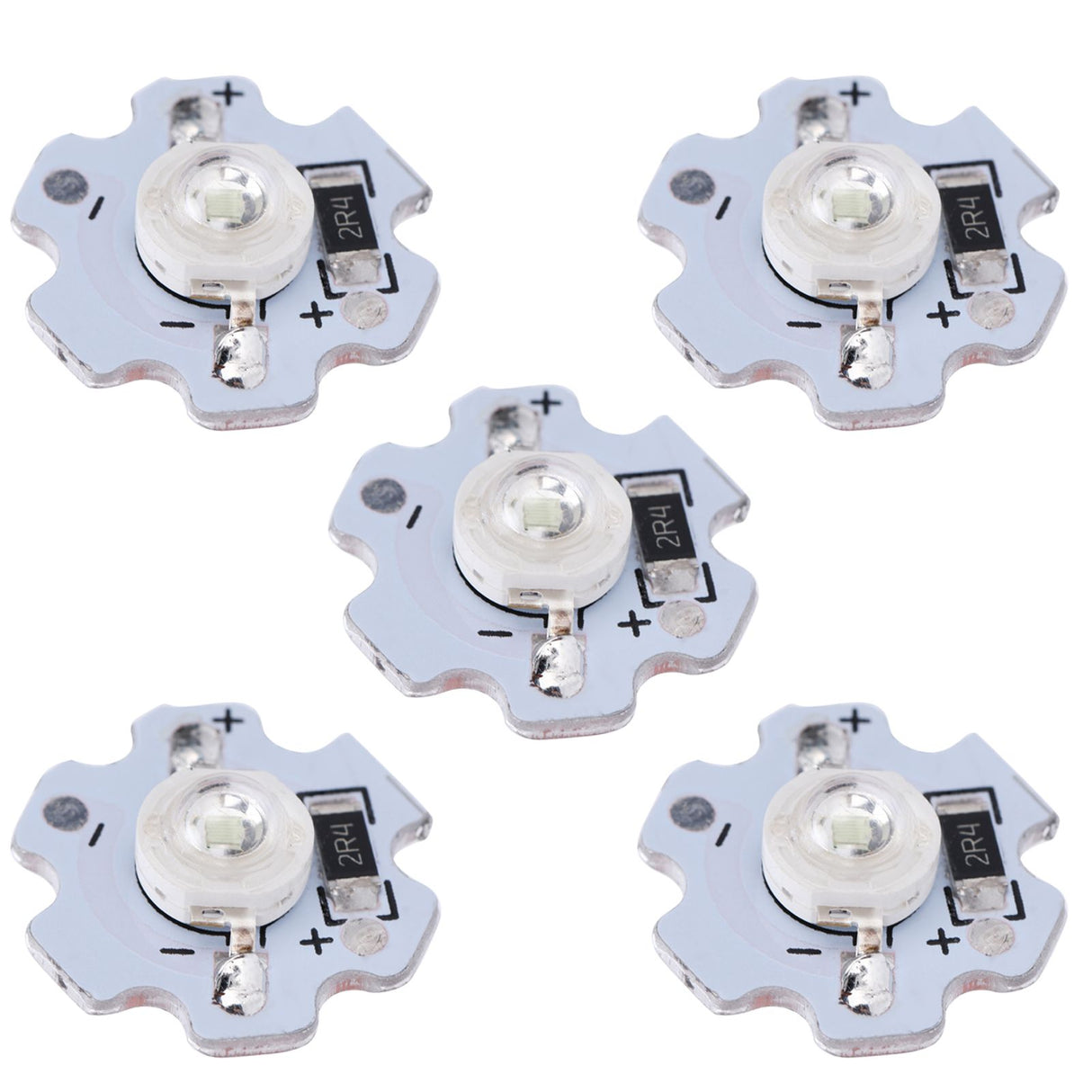 25Pcs 5V LED Chips 200LM 3W High Power LED Lamp Beads for DIY Lighting FixturesBlue Light 455‑460NM