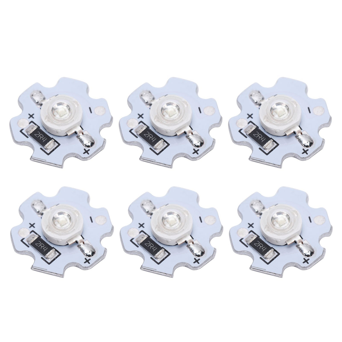 25Pcs 5V LED Chips 200LM 3W High Power LED Lamp Beads for DIY Lighting FixturesBlue Light 455‑460NM
