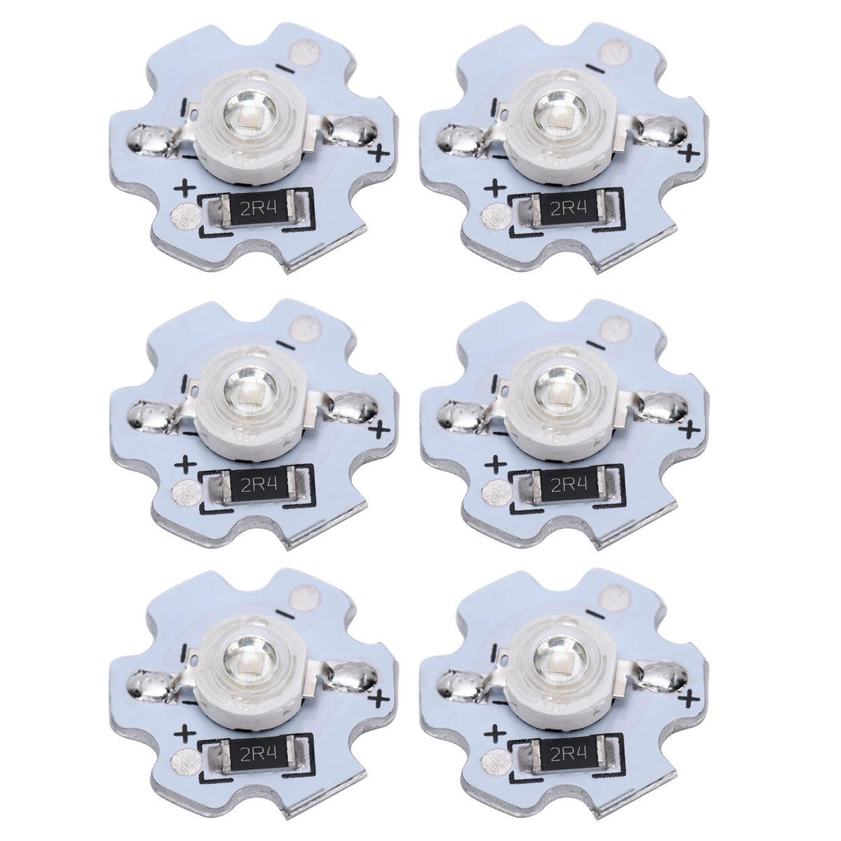 25Pcs 5V LED Chips 200LM 3W High Power LED Lamp Beads for DIY Lighting FixturesBlue Light 455‑460NM