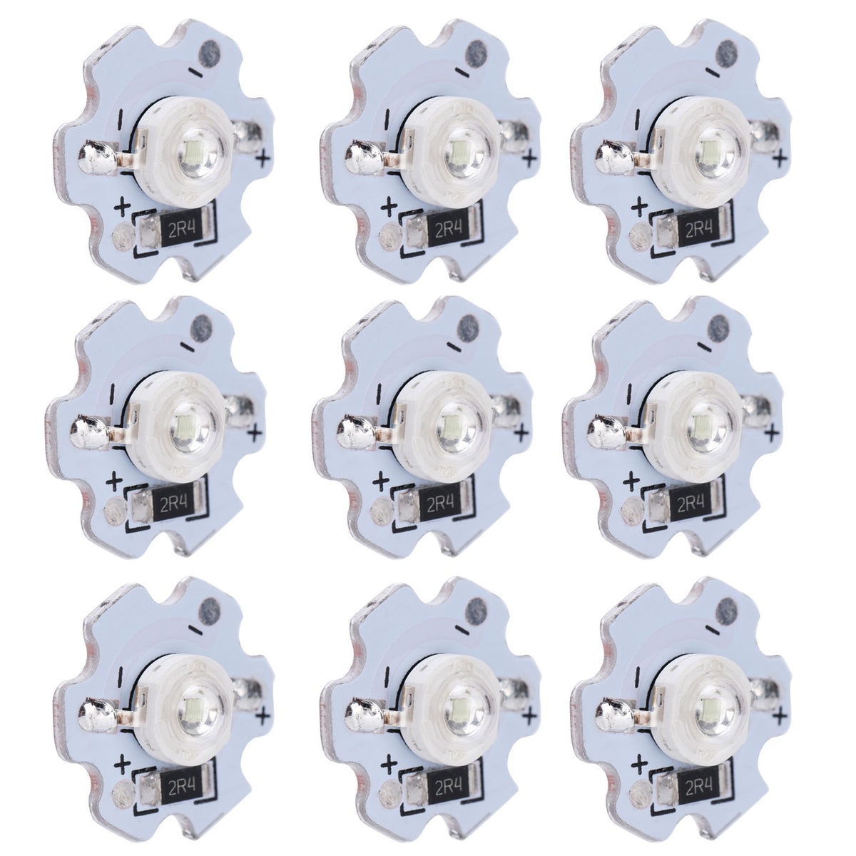 25Pcs 5V LED Chips 200LM 3W High Power LED Lamp Beads for DIY Lighting FixturesBlue Light 455‑460NM